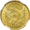 Image 2 : 1834 $5 Classic Head. Plain 4 NGC AU58