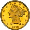 Image 1 : 1862 $5 Liberty NGC PF65 UC