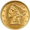 Image 1 : 1881 $5 Liberty