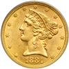 Image 1 : 1884-S $5 Liberty PCGS MS62