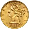 Image 1 : 1885-S $5 Liberty