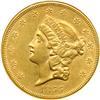 1855 $20 Liberty NGC AU55