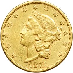 1874 $20 Liberty
