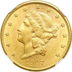 1907 $20 Liberty NGC MS61