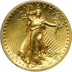 1907. High Relief, Roman Numerals, Wire Rim PCGS graded