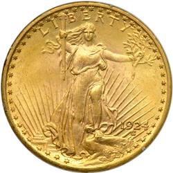 1924 $20 St. Gaudens PCGS MS64