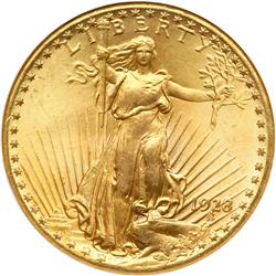 1928 $20 St. Gaudens NGC MS66 Star
