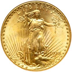 1928 $20 St. Gaudens NGC MS66 Star