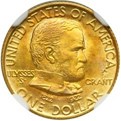 1922 Grant Gold $1, With Star NGC MS68