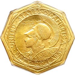 1915-S Panama-Pacific Gold $50 Octagonal