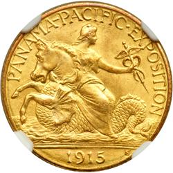 1915-S Panama-Pacific Gold $2.50 NGC MS67