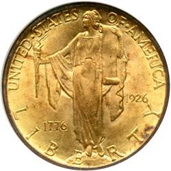 1926 Sesquicentennial Gold $2.50 NGC MS64