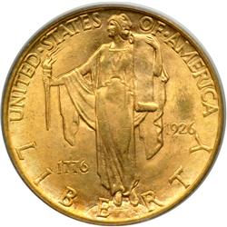 1926 Sesquicentennial Gold $2.50 PCGS MS63