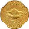 Image 1 : 1849 Oregon Exchange Co. (Oregon) $5 Gold Beaver NGC AU