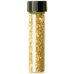 California Gold Dust. A vile of gold dust recovered from the streams in the Sierra Nevadas