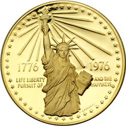 1976 The American Revolution Bicentennial Gold Medal