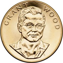 1980 U.S. Mint Gold 1 ozt Grant Wood Medals