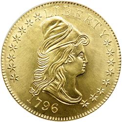 A Set of Gallery Mint 1796 Reproductions Struck in 22kt