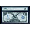 Image 1 : 1899, $1 Silver Certificate. PMG Choice About Unc 58EPQ