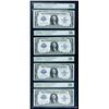 Image 1 : 1923, $1 Silver Certificates. Four Consecutive. PMG Cho