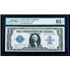 Image 1 : 1923, $1 Silver Certificate. PMG Gem Uncirculated 65EPQ