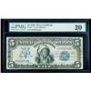 Image 1 : 1899, $5 Silver Certificate. PMG Very Fine 20