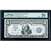 Image 1 : 1899, $5 Silver Certificate. Mule. PMG Very Fine 20