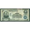 Image 1 : 1902, $5 National Bank Note. The First NB, Garden Grove