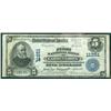 Image 1 : 1902, $5 National Bank Note. The First NB, Garden Grove