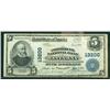Image 1 : 1902, $5 National Bank Note The Commercial NB Santa Ana