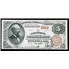 Image 1 : 1882, $5 National Bank Note. The Larchmont NB, Larchmon