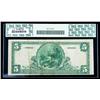 Image 2 : 1902, $5 National Bank Note. The Mellon NB, Pittsburgh,