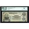 Image 1 : 1902, $5 National Bank Note. The Thames NB, Norwich, CT