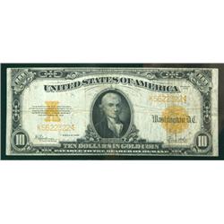1922, $10 Gold Certificate. PCGS Fine 15