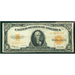 1922, $10 Gold Certificate. PCGS Fine 15