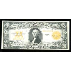 1922, $20 Gold Certificate