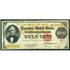Image 1 : 1922, $100 Gold Certificate. PCGS Apparent Fine 15