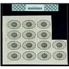 Image 2 : 1862, 10c Fractional Currency First Issue Partial Sheet