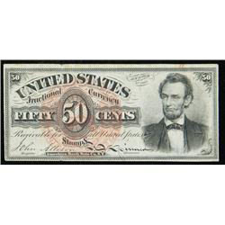 A 4-piece lot of 50c Type Notes