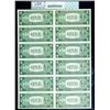 Image 2 : 1935-B, $1 Silver Certificates. Uncut Sheet of Twelve.