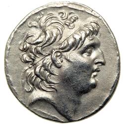 Syria, Seleukid Kingdom. Antiochos VII, 138-129 BC. AR Tetradrachm (16.27 g) minted at Antioch. EF