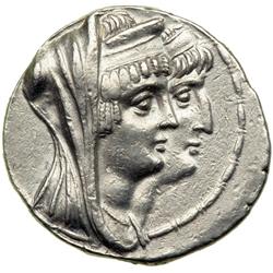 Syria, Seleukid Kingdom. Cleopatra Thea and Antiochos VIII, 125-120 BC. AEF
