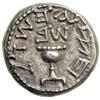 Image 1 : The Jewish War, 66-70 CE. AR Half Shekel (6.81 g) dated Year 2 (67-68 CE). EF