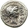 Image 1 : Brutus, d. 42 BC. AR Denarius (3.60 g) minted 43-42 BC at a mint moving with Brutus. VF