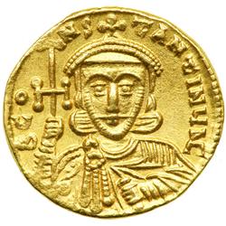 Constantine V, AD 741-775. Gold Solidus (4.45 g) minted at Constantinople. EF