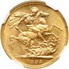 Image 2 : Australia. Sovereign, 1885-M. NGC MS64
