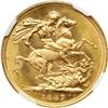 Image 2 : Australia. Sovereign, 1887-M. NGC MS64