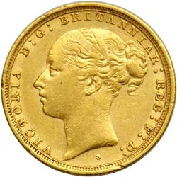 Australia. Sovereign, 1887-S. VF