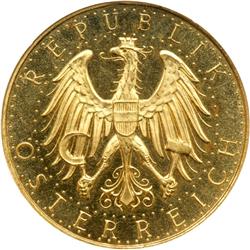 Austria. 100 Schillings, 1934. NGC MS62