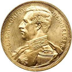 Belgium. 20 Francs, 1914. BU